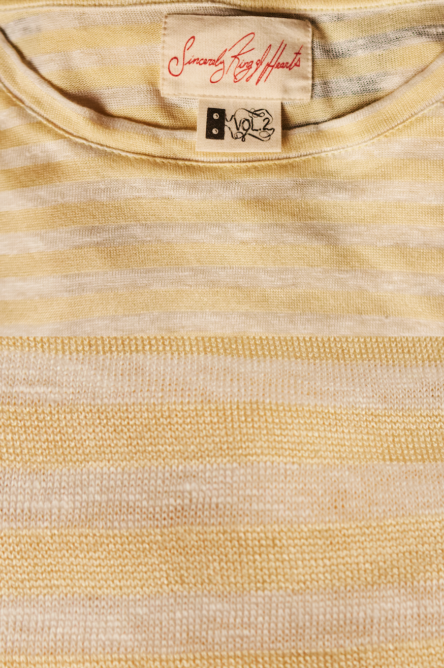 BYLINE LINEN SHIRT IN FREQUENCY YELLOW