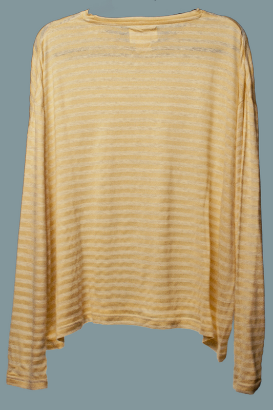 BYLINE LINEN SHIRT IN FREQUENCY YELLOW